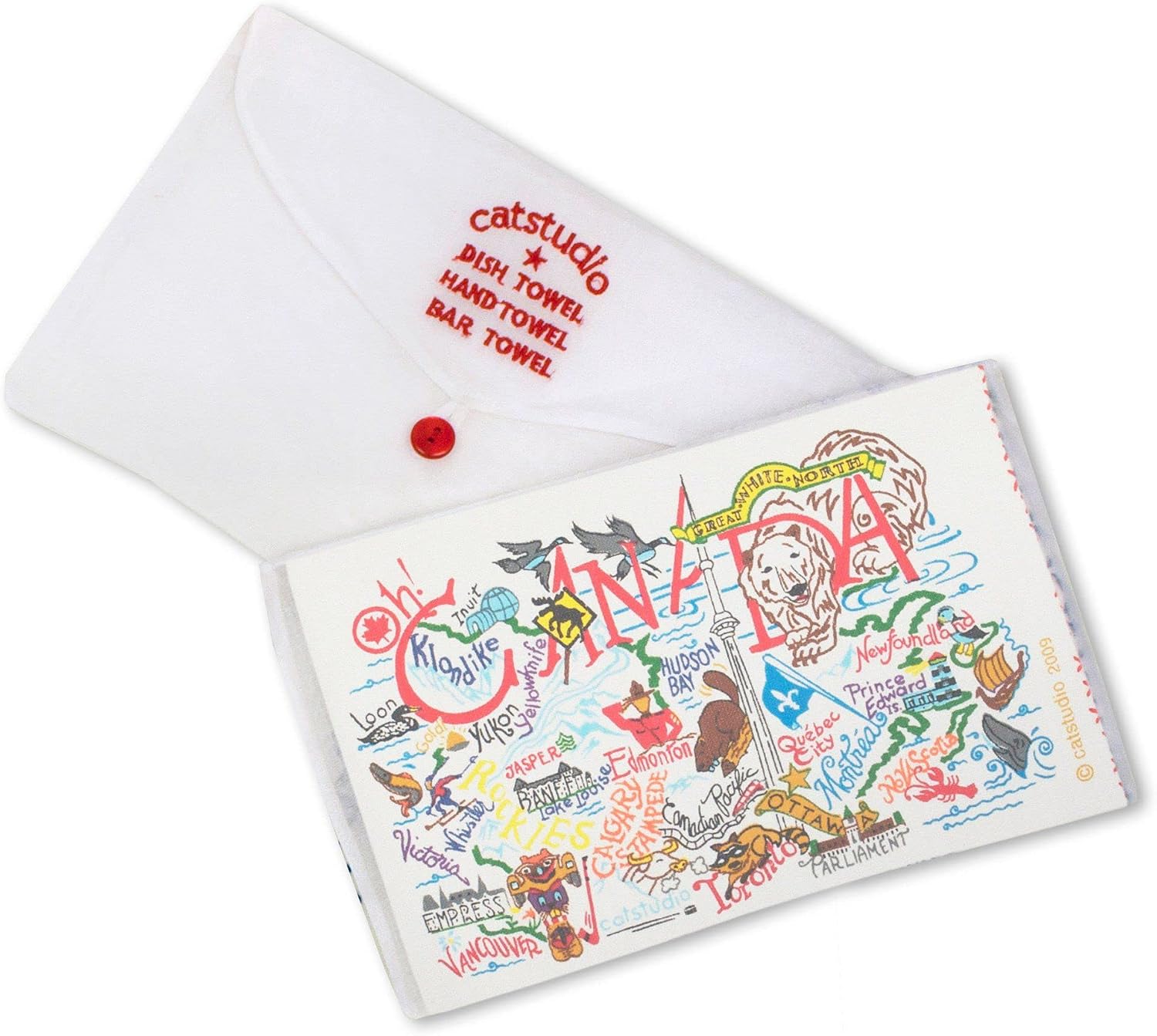 Catstudio Canada Dish & Hand Towel | Great for Kitchen, Bar, & Bathroom