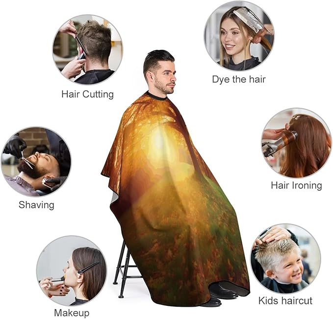 Capa de Corte de Cabello Impermeable para Hombre y Mujer miniatura 3