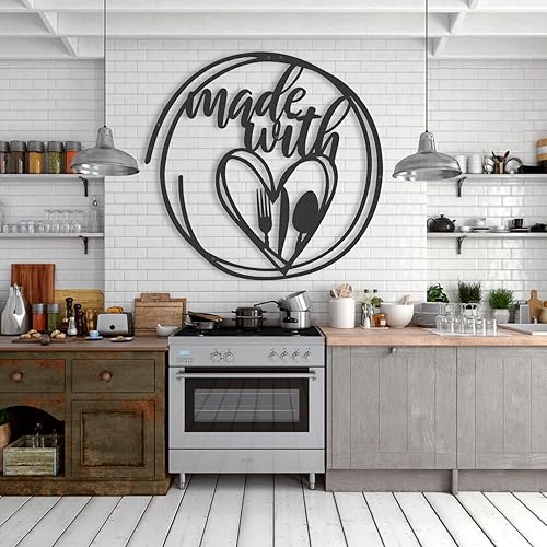 Kitchen Metal Wall Art - Wall Decor (12" x 12"