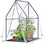 Mini Greenhouse for Indoor Outdoor: Ohuhu Portable Green House with Waterproof Pad for Small Plants Nursery Germination, 36