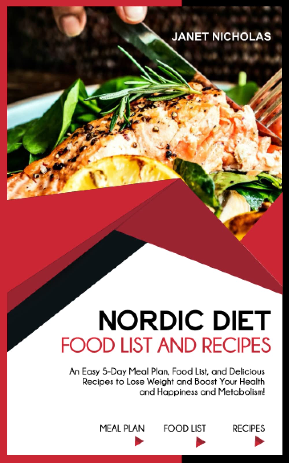 NORDIC DIET FOOD LIST AND RECIPES: An Easy 5-Day Meal Plan, Food List, and Delicious Recipes to Lose Weight and Boost Your Health and Happiness and Metabolism!
