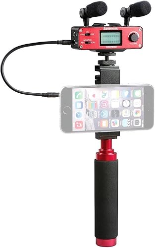 Saramonic Ultimate Smartphone Video Kit mit Dual-Stereo-Mikrofonen  Audiomixer und Stabilisierungs-Rig fA r Apple iPhone 5C  5S  6S   Normal und Plus   Samsung Galaxy und mehr