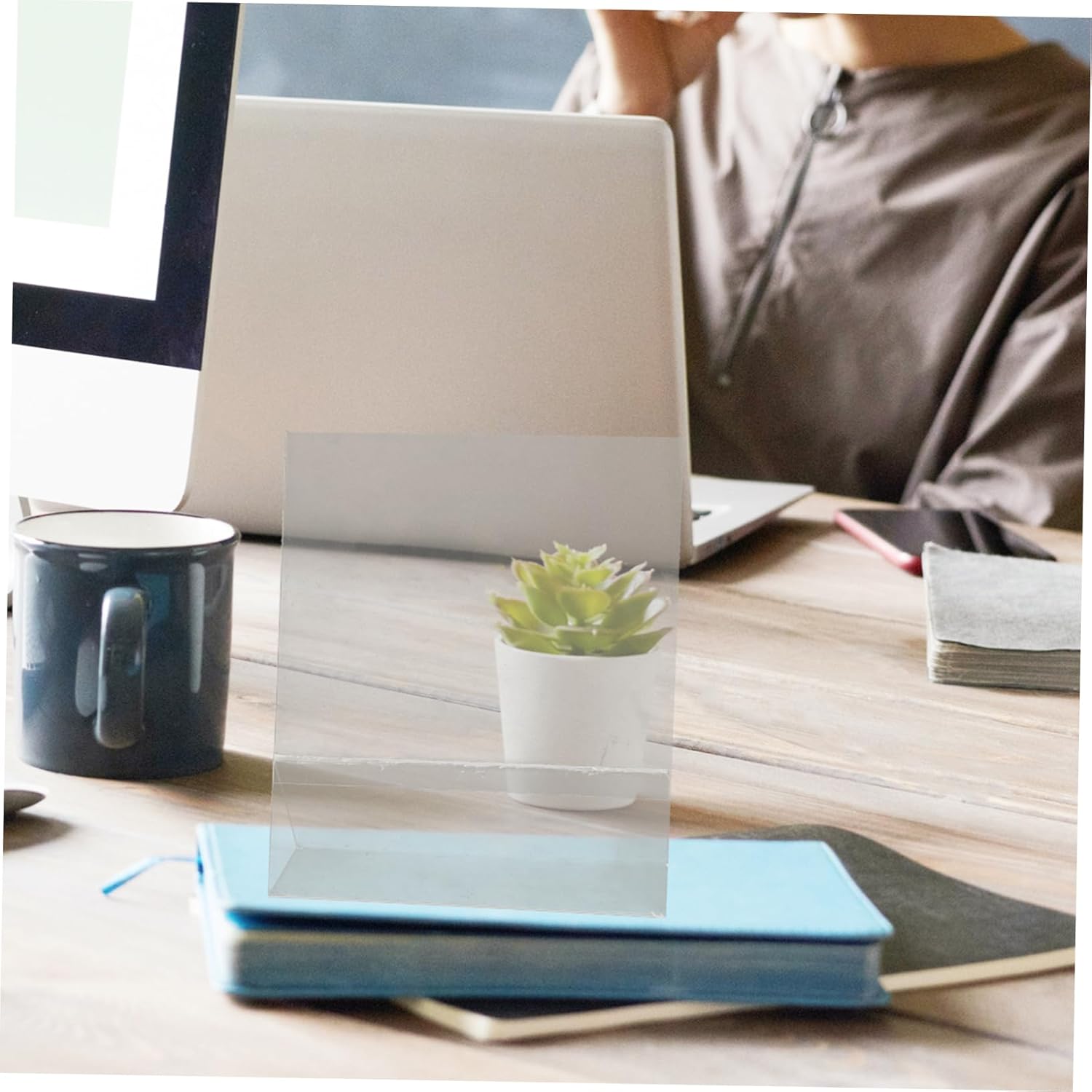 KICHOUSE Cooking Book Stand Acrylic Recipe Holder Kitchen Stand Holder Tilt Angle Modern Display Easel