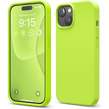 elago Premium Liquid Silicone Case for iPhone 15 Lime Green