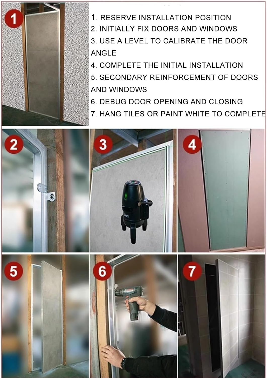 Large Hidden Access Panel for Drywall, Access Panel for Drywall, Aluminum Alloy Inspection Hatch Cover for Wall and Ceiling Electrical and Plumbing(30 * 40cm/11.8 * 15.7in)