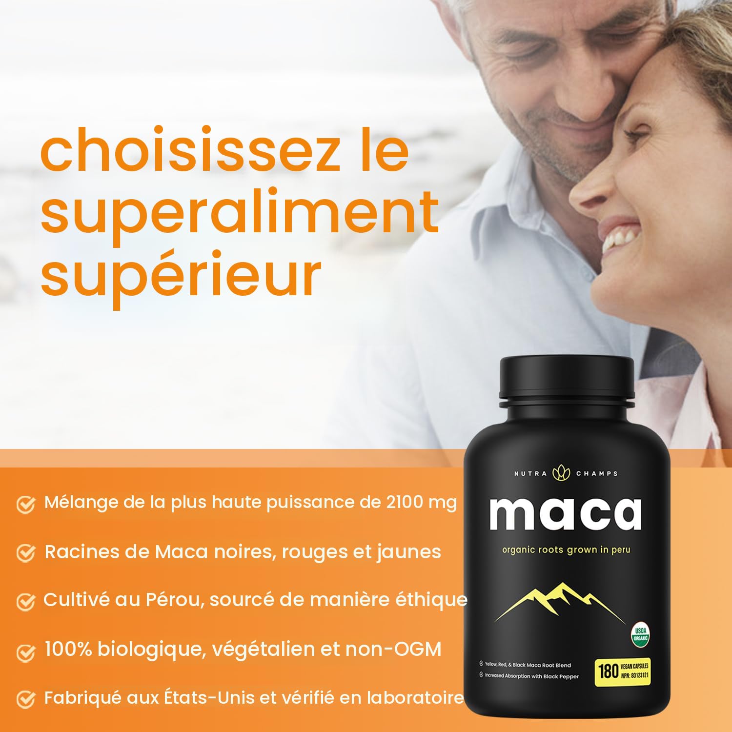 Gélules De Maca 2000 Mg - Rouge, Jaune, Noire - Haute Résistance - Fabriqué En Chine