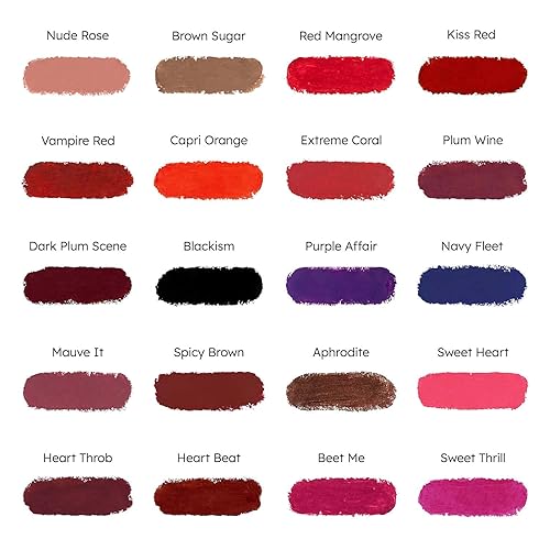 Miniatura 4 de Lápiz labial Ruby Kisses, acabado mate, de larga duración, altamente pigmentado, aplicación suave, cobertura completa, maquillaje de color de labios