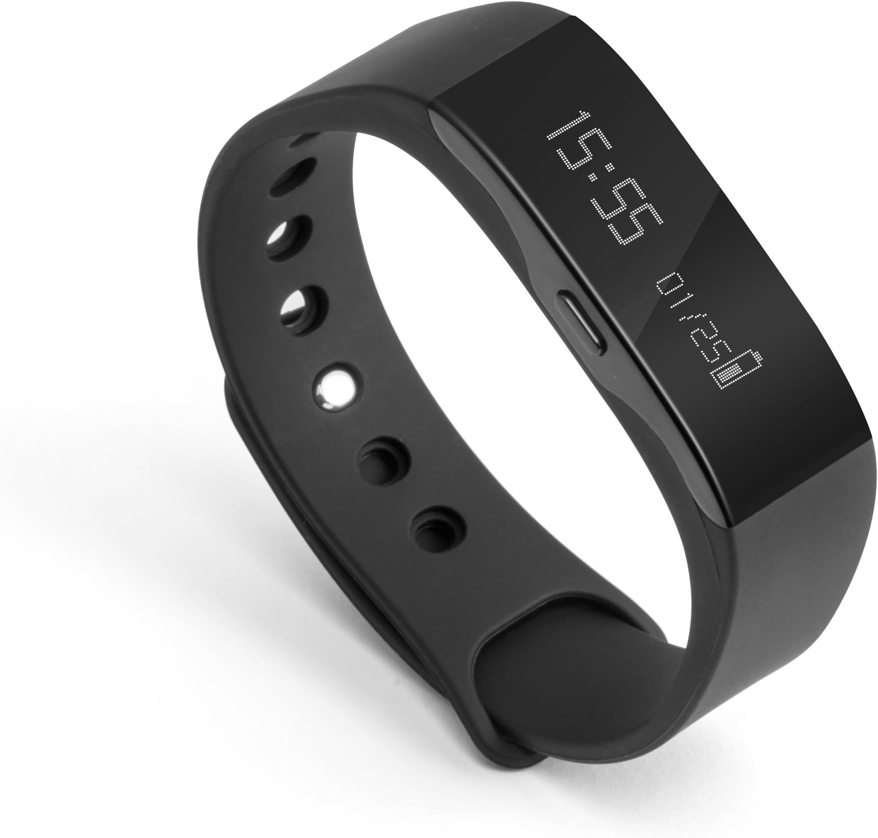 Technaxx Trackfit TX-63 - activity trackers (Wristband, OLED, Wireless, Lithium-Ion (Li-Ion), Black, 128 x 32 pixels)