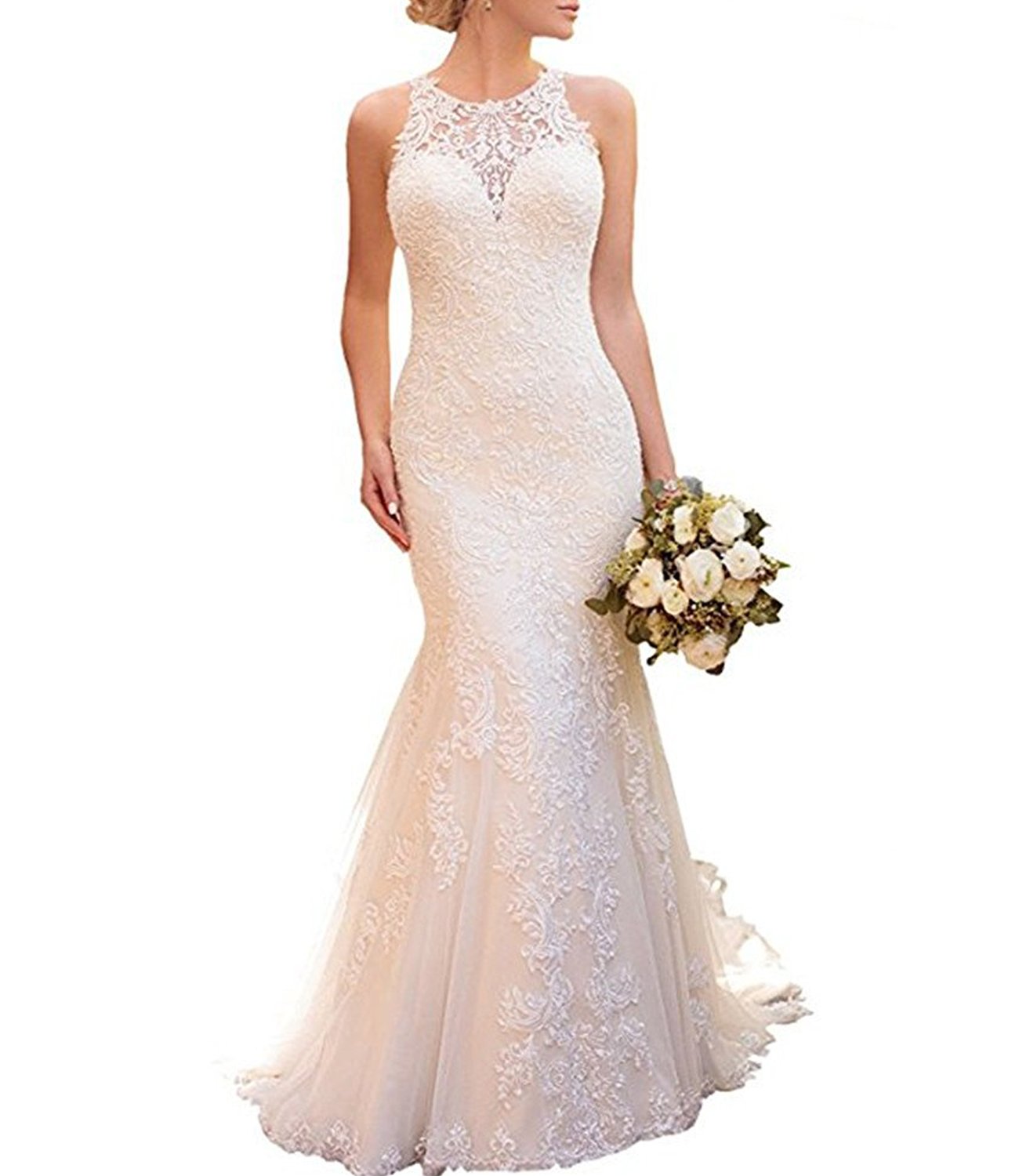 Halter Ivory Wedding Dress The Dress Shop