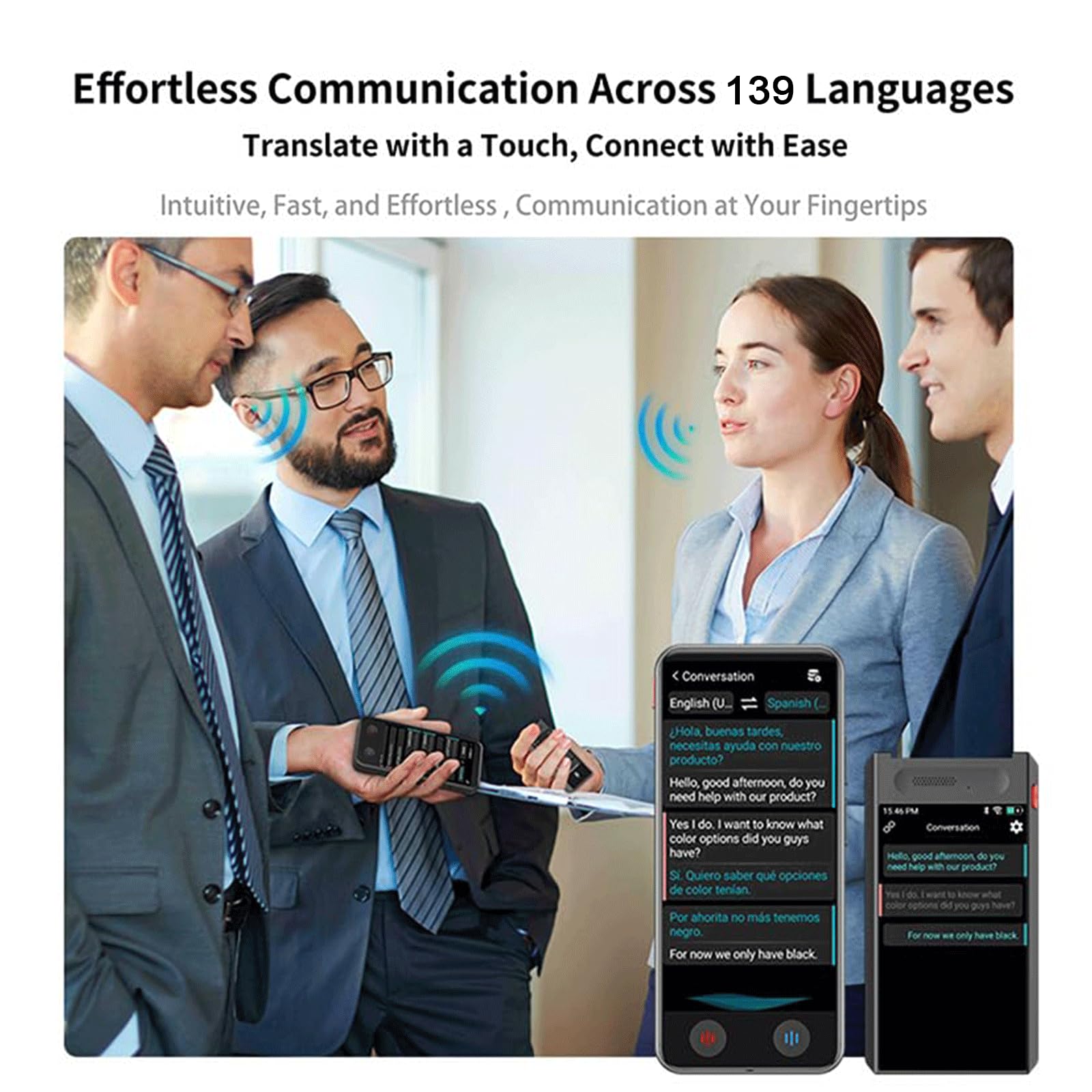 iTour D-PRO Language Translation Device, Bilingual Real-Time Dual Screen Translator Supports 139 Languages, Photo&Group Chat Translation, Portable AI Voice Translator for Business Learning Travel