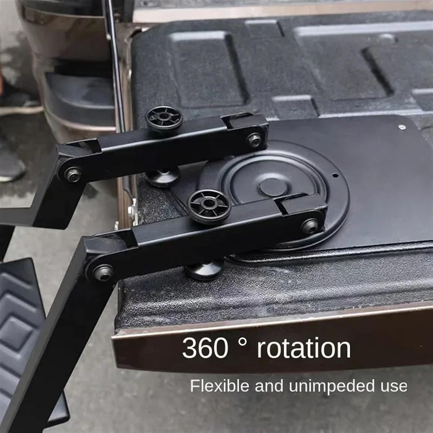 Universal Tailgate Rotary Compatible For Pickup Truck Car Rear Door Tailgate Folding Ladder Auxiliary Ladder