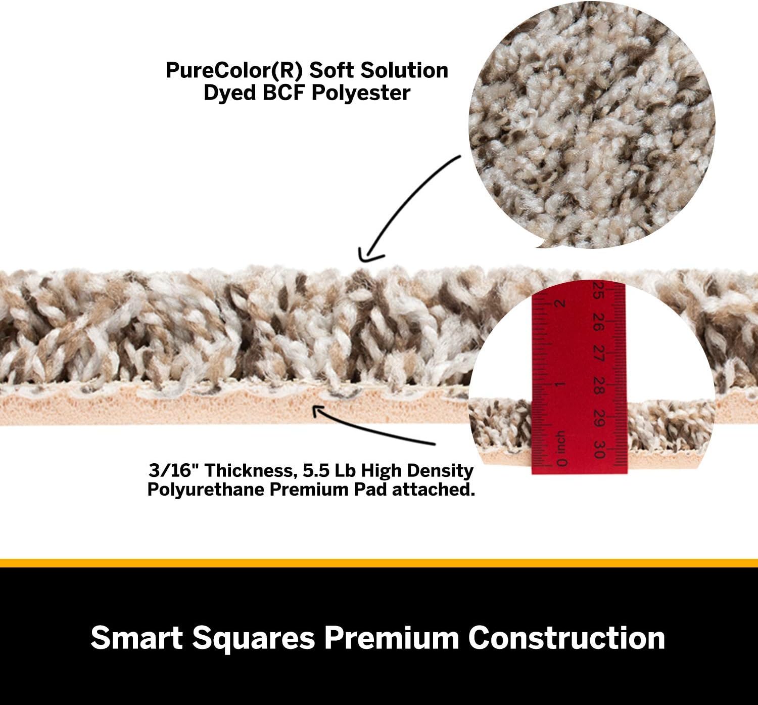 Buy 1 get 1 Smart Squares Walk in The Park 18” x 18” Residential Soft Carpet Tiles, Peel and Stick, Easy DIY Installation, Seamless Appearance, Made in USA (10 Tiles - 22.5 Sq Ft, 760 Gemstone) Featured Product Smart Squares Walk in The Park 18” x 18” Residential Soft Carpet Tiles, Peel and Stick, Easy DIY Installation, Seamless Appearance, Made in USA (10 Tiles - 22.5 Sq Ft, 760 Gemstone)