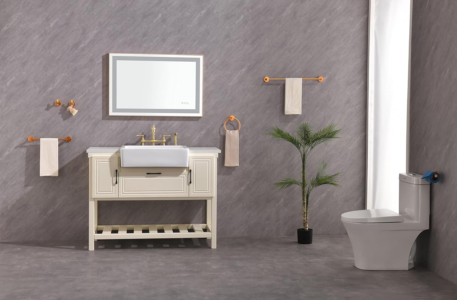 Bathroom led Mirror is Multi-Functional and Each Function is Controlled by a Smart Touch Button.