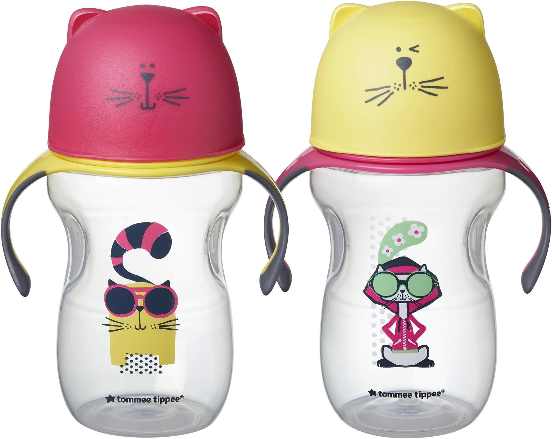 Tommee Tippee Natural Transition Soft Spout Sippy Cup, Girl – 12+ months, 2pk