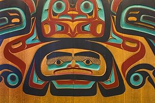 Posterazzi Native Tlingit Carving At The Juneau Airport Southeast Alaska Poster Print, (17 x 11) - Buy now