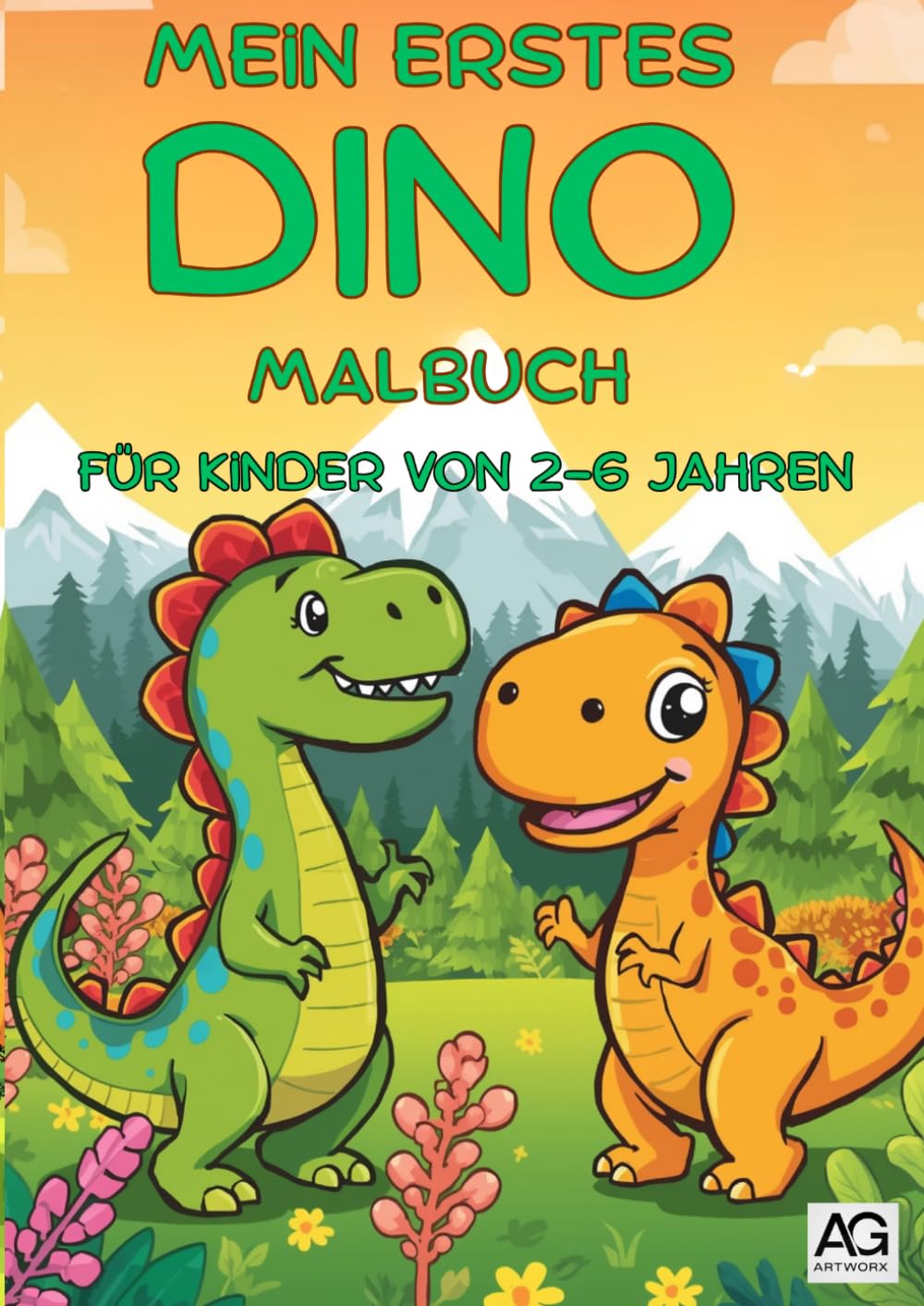 Mein erstes Dino Malbuch: Für Kinder von 2 - 6 Jahren