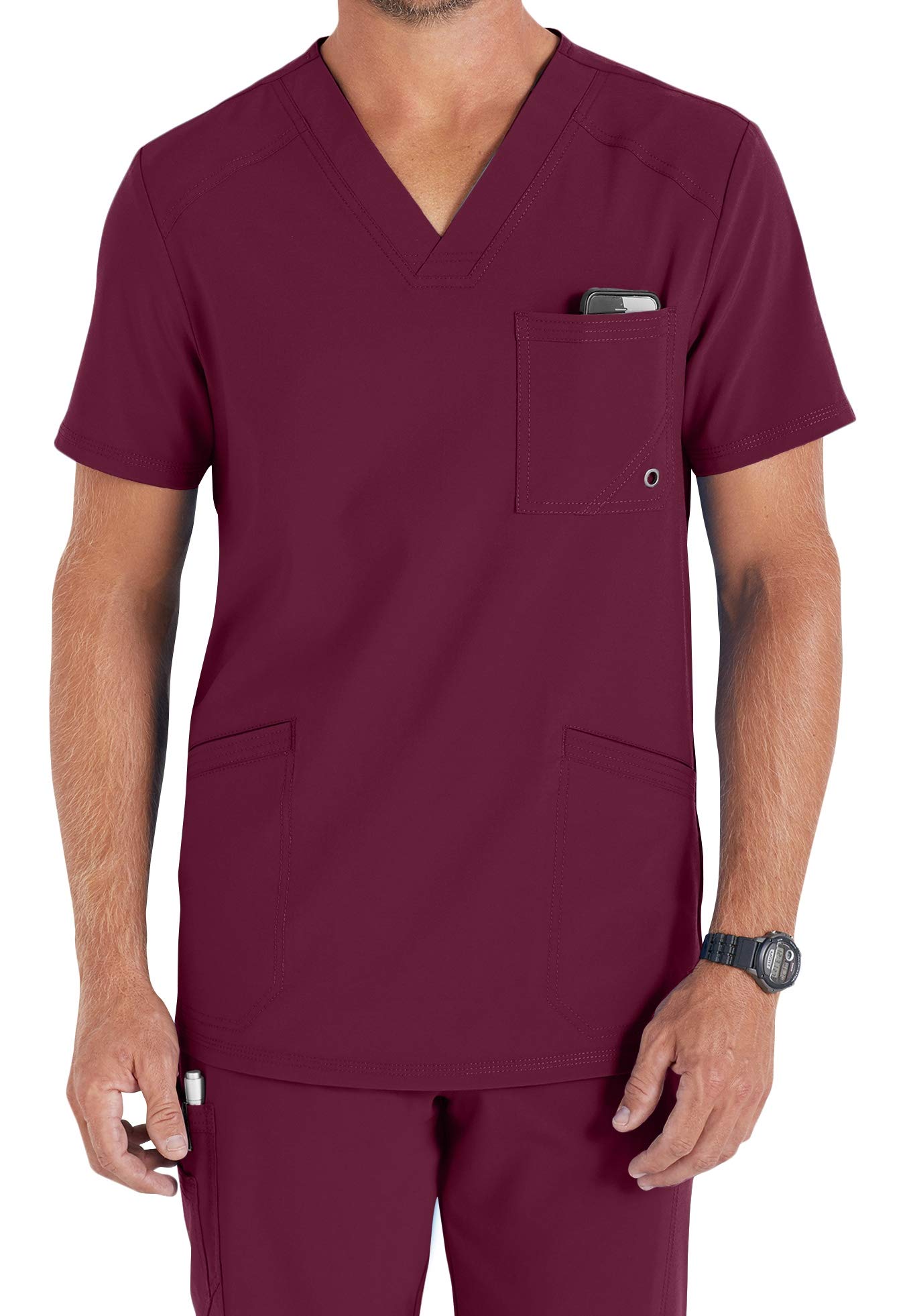 Workwear V-Neck Scrub Top