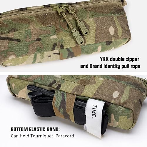 Miniatura 4 de TOPTACPRO Bolsa táctica de descarga para administración, bolsa organizadora de herramientas multiticamo para JPC, CPC, AVS, chaleco Airsoft