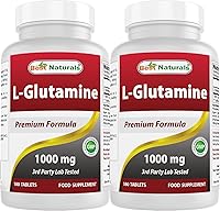 Vista 8 de Best Naturals L-glutamina 1000 mg 180 comprimidos (180 unidades (paquete de 3))