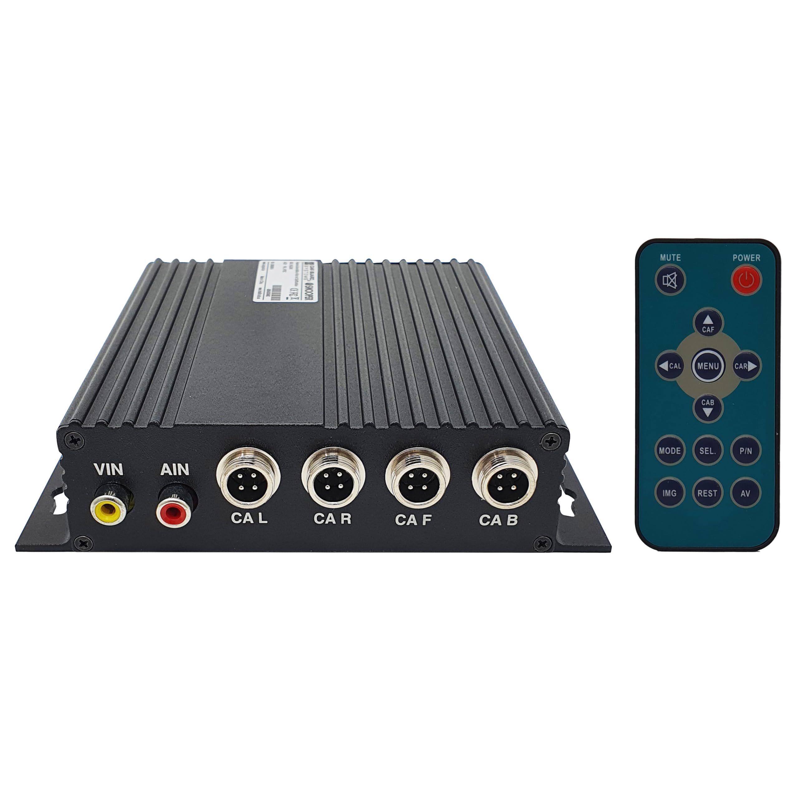Kamera-Umschaltbox 4fach für 4 Kameras mit Splittfunktion und Trailer-Prioritätenschaltung von CARGUARD Systems