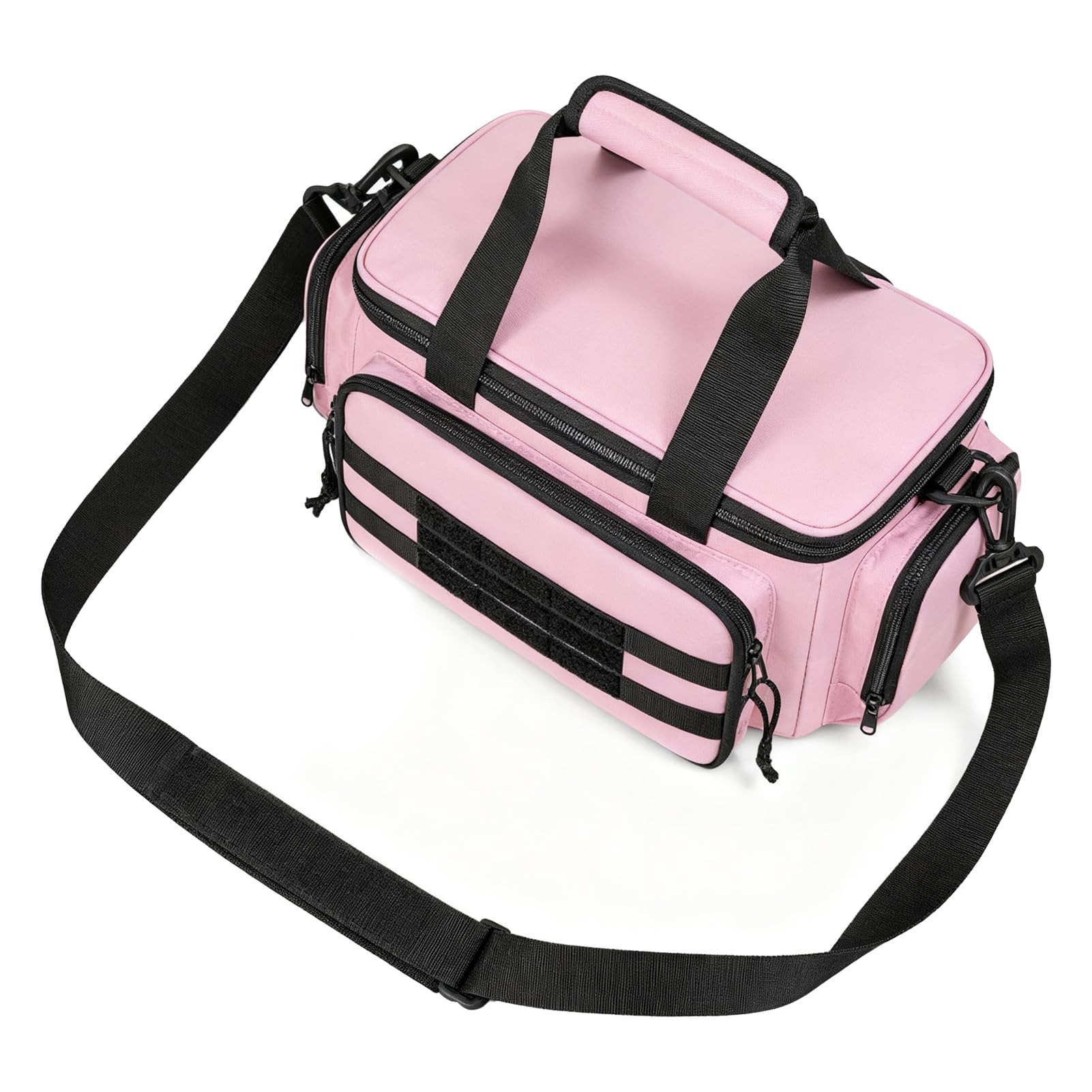 Bolsa de Herramientas, Bolsa Almacenamiento Organizadora Grande Herramientas 14 Pulgadas con Correa el Hombro, Bolsas Herramientas Portátiles Electricista, Caja Organizadora (PINK)