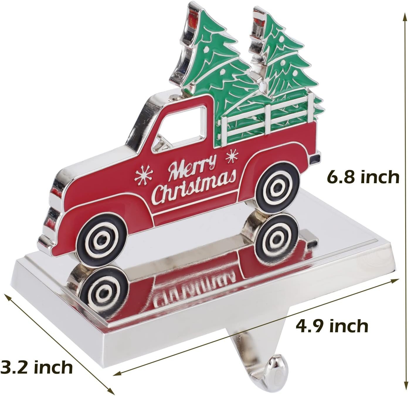 Truck Stocking Holders for Mantel - Christmas Stocking Holder for Fireplace Christmas Stocking Hangers for Mantel Stocking Hooks for Fireplace Stocking Holders for Christmas Garland Decoration