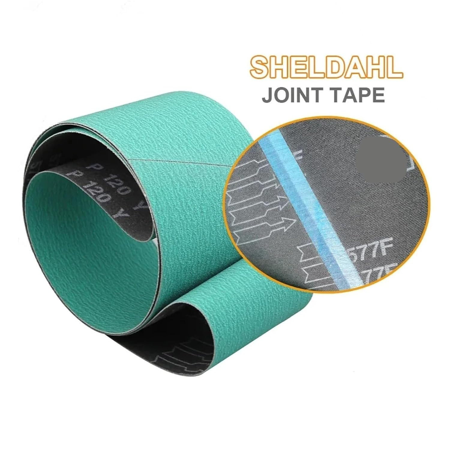 4 Pieces 2000x75mm Zirconia Alumina Abrasive Sanding Belts for Metal, Wood - High Heat Dissipation Performance(P40)