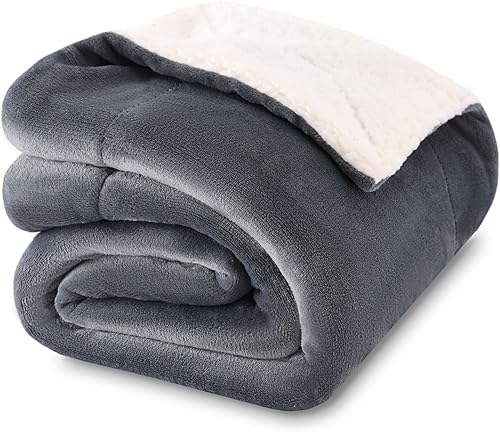 NANPIPER Manta Sherpa para bebé, cálida manta de forro polar suave para recién nacido para invierno (gris, 30 x 40 pulgadas)