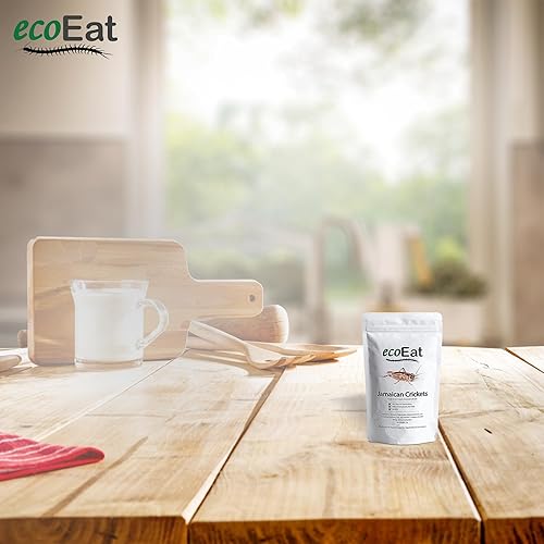 Miniatura 5 de ecoEat Grillos jamaicanos de insectos comestibles (Gryllus assimilis) Bolsa de 0.53 oz  Regalo de aperitivo comestible