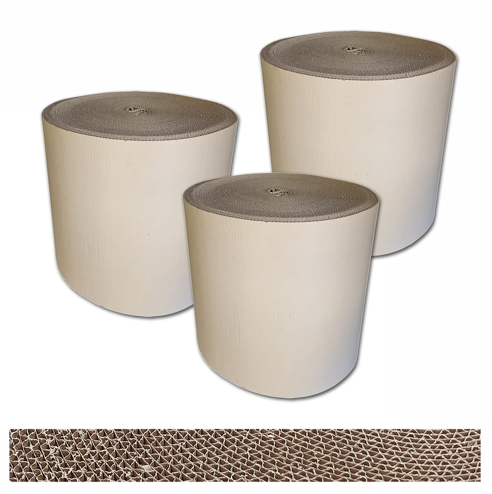 verpacking Cartone ondulato in rotoli 50 cm x 70 m (onda C) | materiale per imballaggio | 3 rotoli