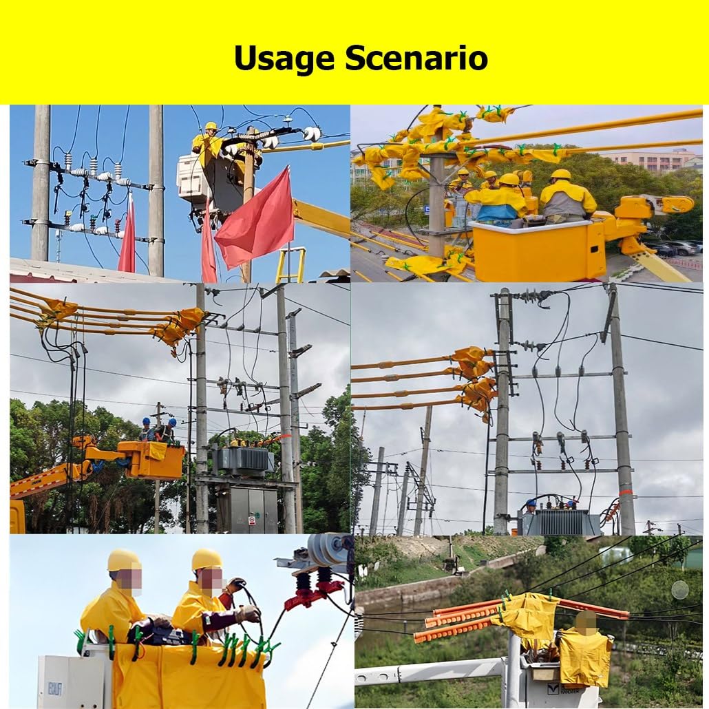 Manta aislante for electricistas, manta/alfombrilla aislante portátil for salas de distribución y trabajos en tensión.(10KV,100x120cm/39.4x47.2in)