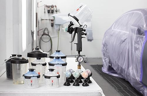 Miniatura 9 de 3M Kit de recarga del sistema de pistola de pintura PPS serie 2.0 con tapas y revestimientos, 26171, Midi, 13,5 oz, filtro de 200 micrones, uso para