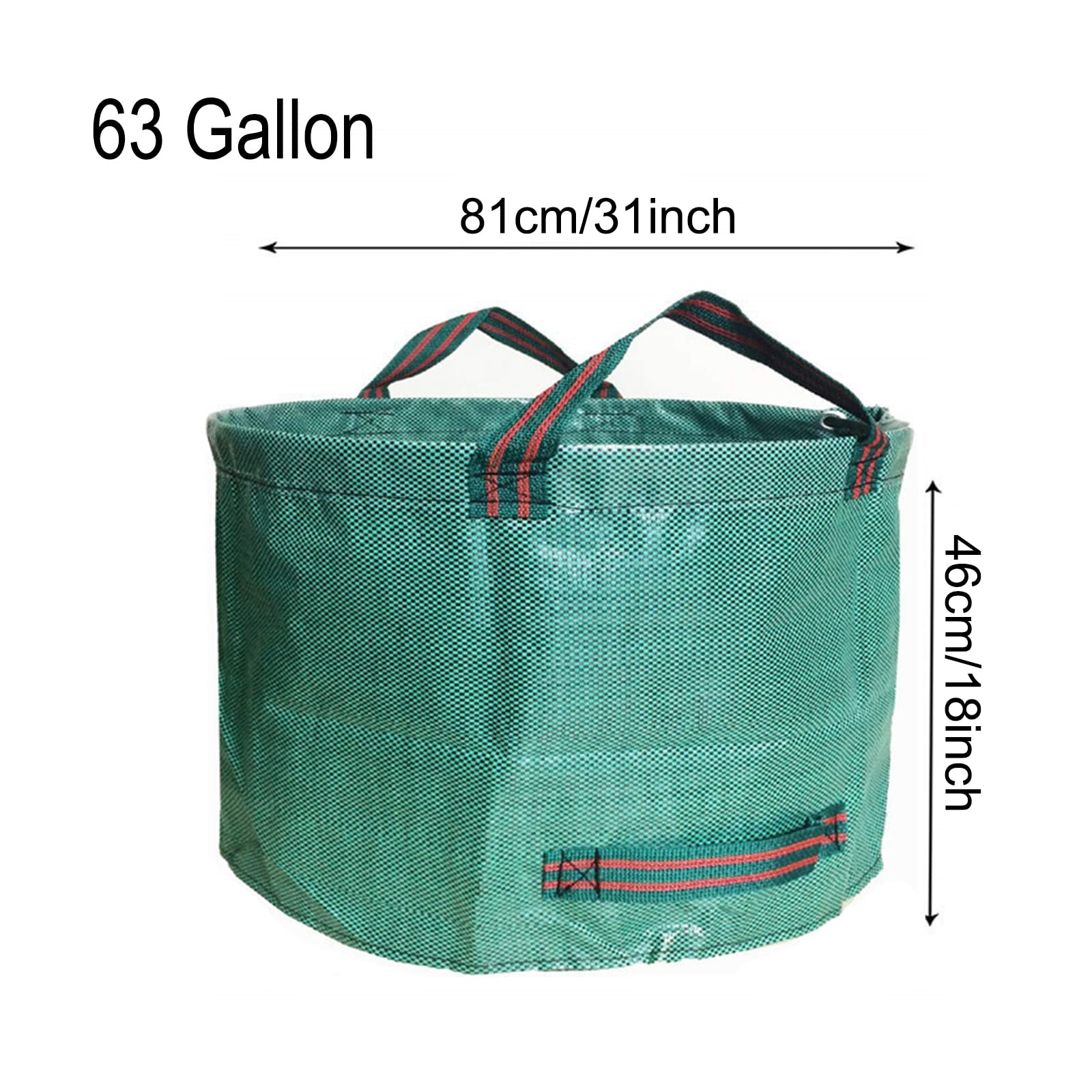 2 X Sacs De Jardin Professional 238l IndéChirables, Sac de Jardin RéUtilisable et Stable avec 4 PoignéEs Anti-DéChirure, Sac Dechets Verts Pe, Stable Aux Uv et Hydrofuge