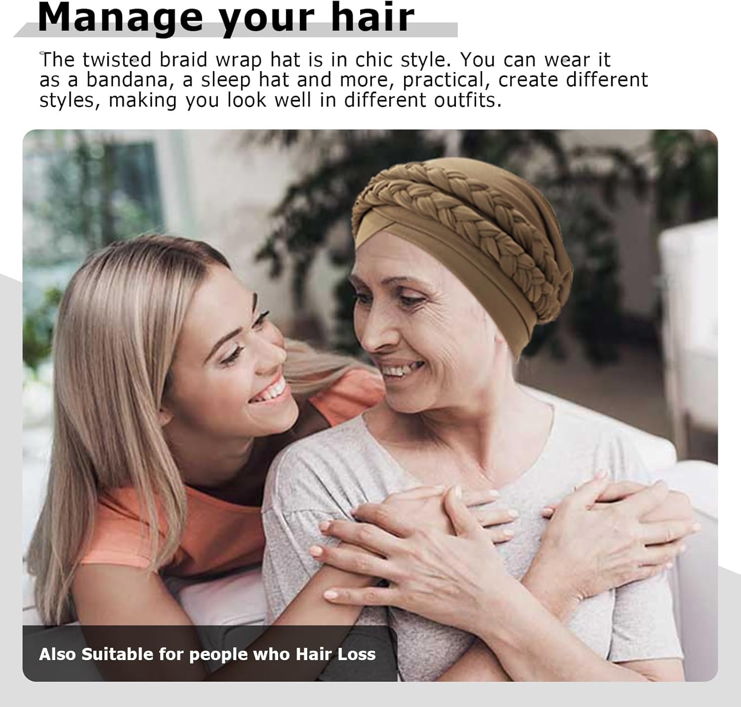 African Women Turban Caps Pre-Tied Twisted Turbans Head Scarf for Women Hair Wraps Cover Beanie Cancer Chemo Headwear - Image 7