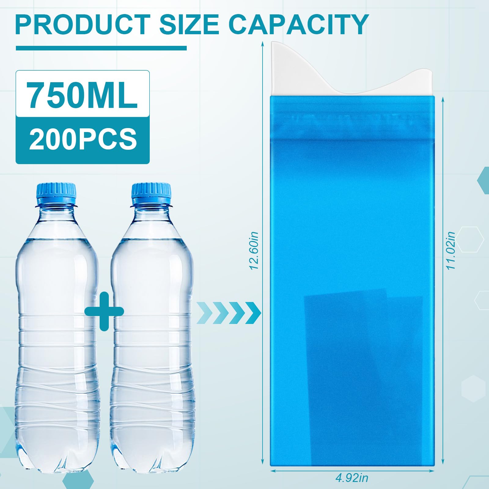 Colingmill 200 bolsas de orina desechables de 700 ml, bolsas de orina para viajes para mujeres/hombres, bolsas de orina de emergencia, unisex, bolsas de vómito, atasco de tráfico de inodoro,