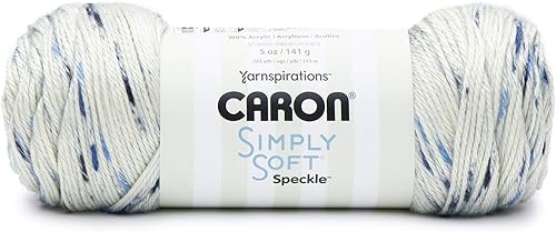 Miniatura 20 de Caron Simply Soft Feathered Gray Yarn - Paquete de 3 unidades de 170 g/6 oz - Acrílico - 4 medianos (peinado) - 288 metros - Tejido/ganchillo