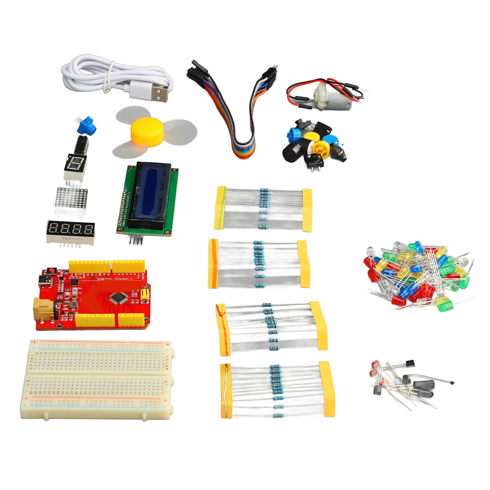 Generic Kit Completo di Programmazione Fai-da-te per Scratch e Mixly con LED e Sensori per Studenti e Hobbisti Plastica ABS