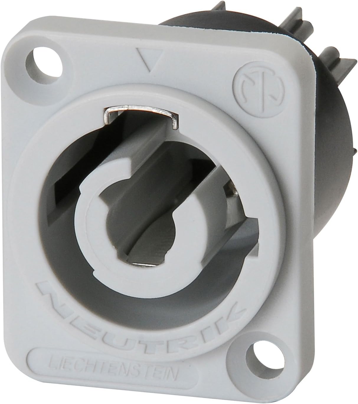 Neutrik NAC3MPB-1 PowerCON Power-Out Chassis Connector, Grey