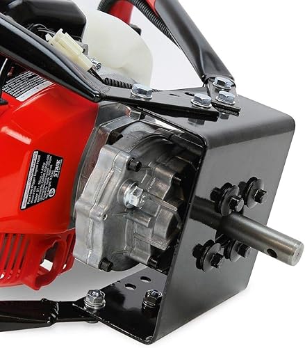 Miniatura 7 de XtremepowerUS V-Type Earth - Taladro para barrena de árbol de 55 cc, 2 tiempos, alimentado a gas con (2) brocas (4 y 10 pulgadas)