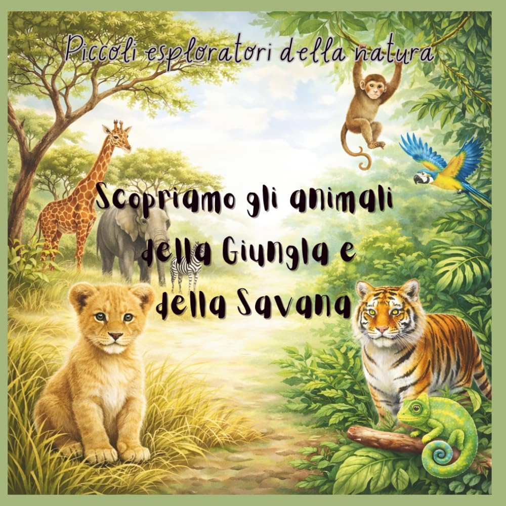 Scopriamo gli Animali della Giungla e della Savana (Piccoli Esploratori della Natura)