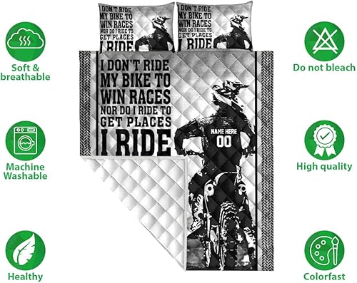 Miniatura 2 de OhaPrints Manta personalizada con nombre y fundas de almohada, juego de ropa de cama y funda de almohada, tamaño King, Queen, doble, individual,