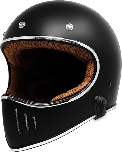Miniatura 3 de GDM REBEL - Casco de motocicleta retro con auriculares Bluetooth