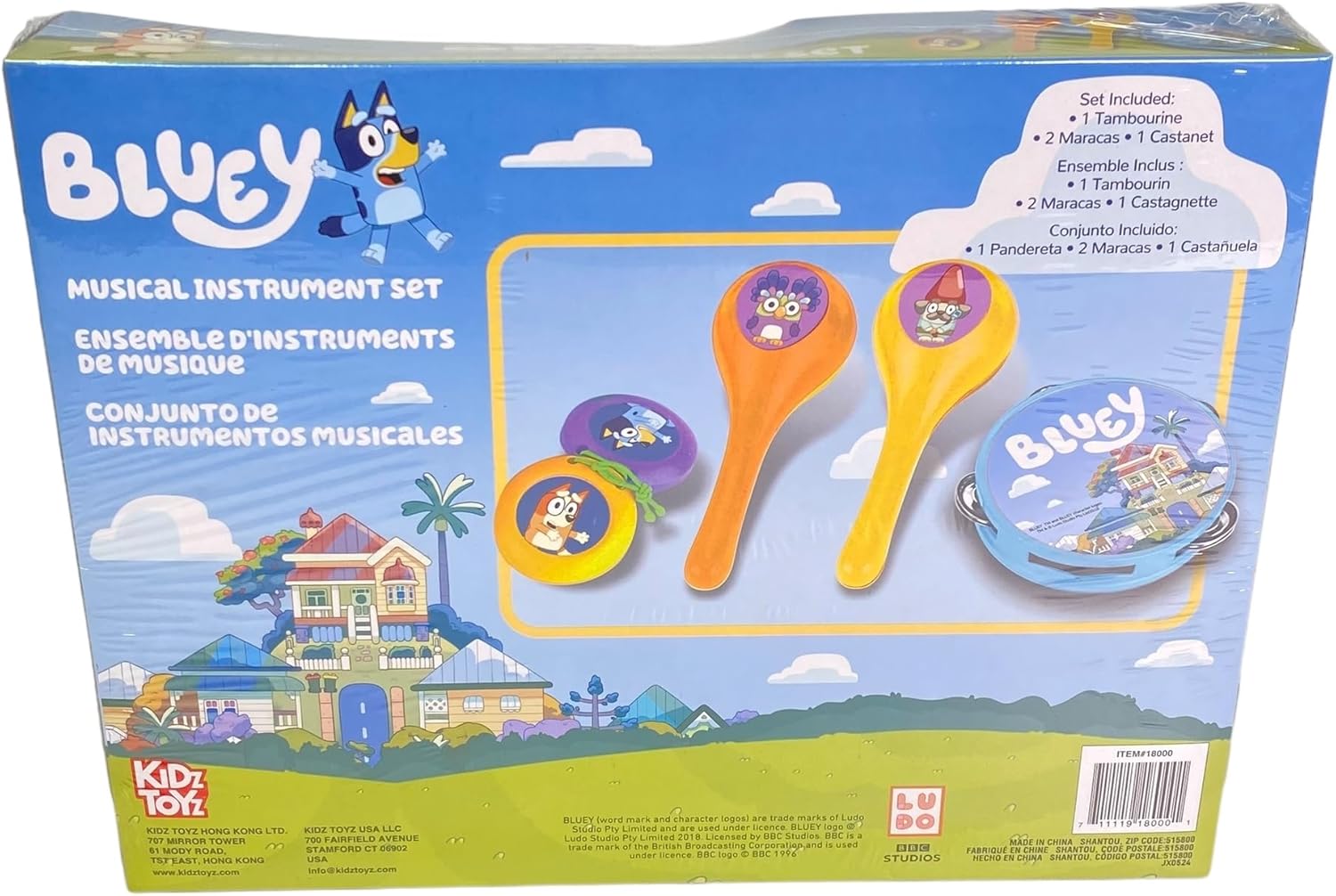 BLUEY 4 Peice Musical Instrument Set