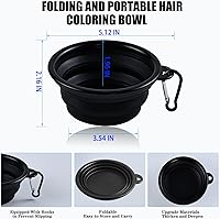 Vista 4 de Kit de 43 piezas para colorear el cabello, cepillo de tinte para el cabello y cuenco, tapa de glaseado con ganchos de plástico, chal de teñido