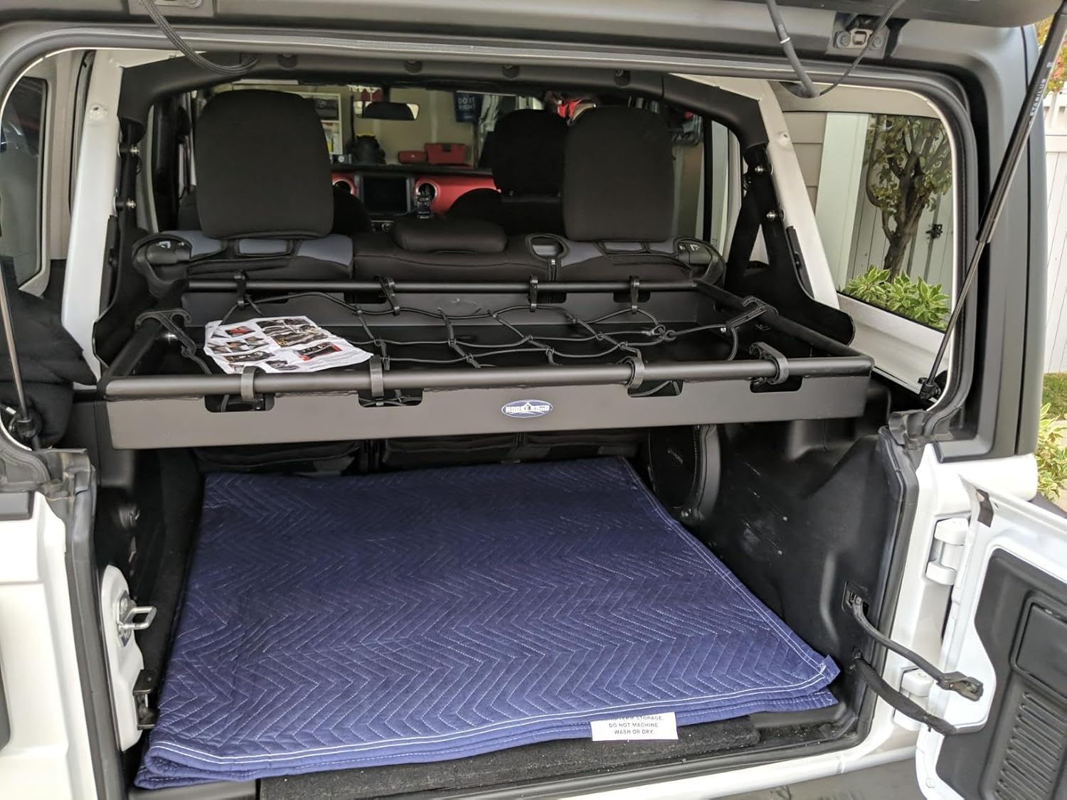 u-Box Wrangler Interior Cargo Rack Trunk Shelf Rear Luggage Storage for 2018-2026 Jeep Wrangler JL 4-Door Unlimited w/Hard Top