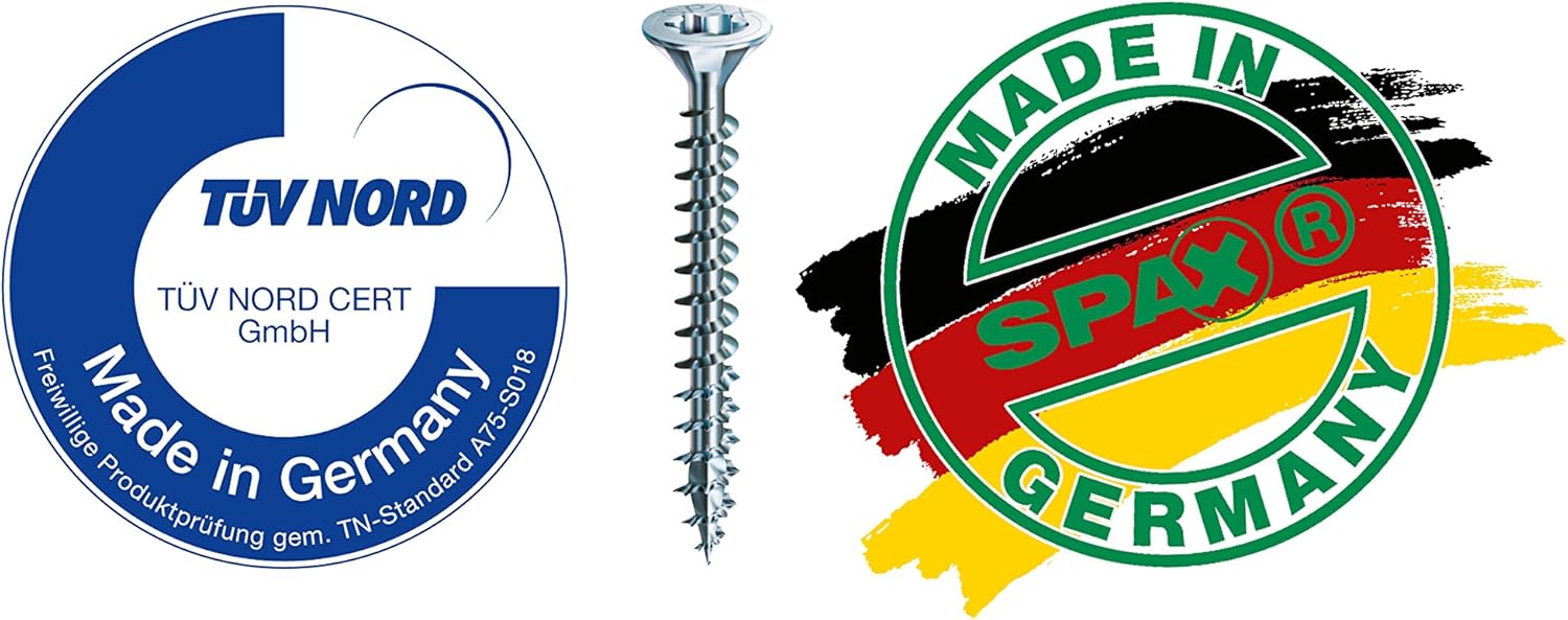 SPAX 0/1032/001/3,5/17/ /01 Befestigungsmittel Screws Raised countersunk Head Z, 3.5 x 17, galv, Pack of 1000, Blank galvanised, 3,5 x 17 mm