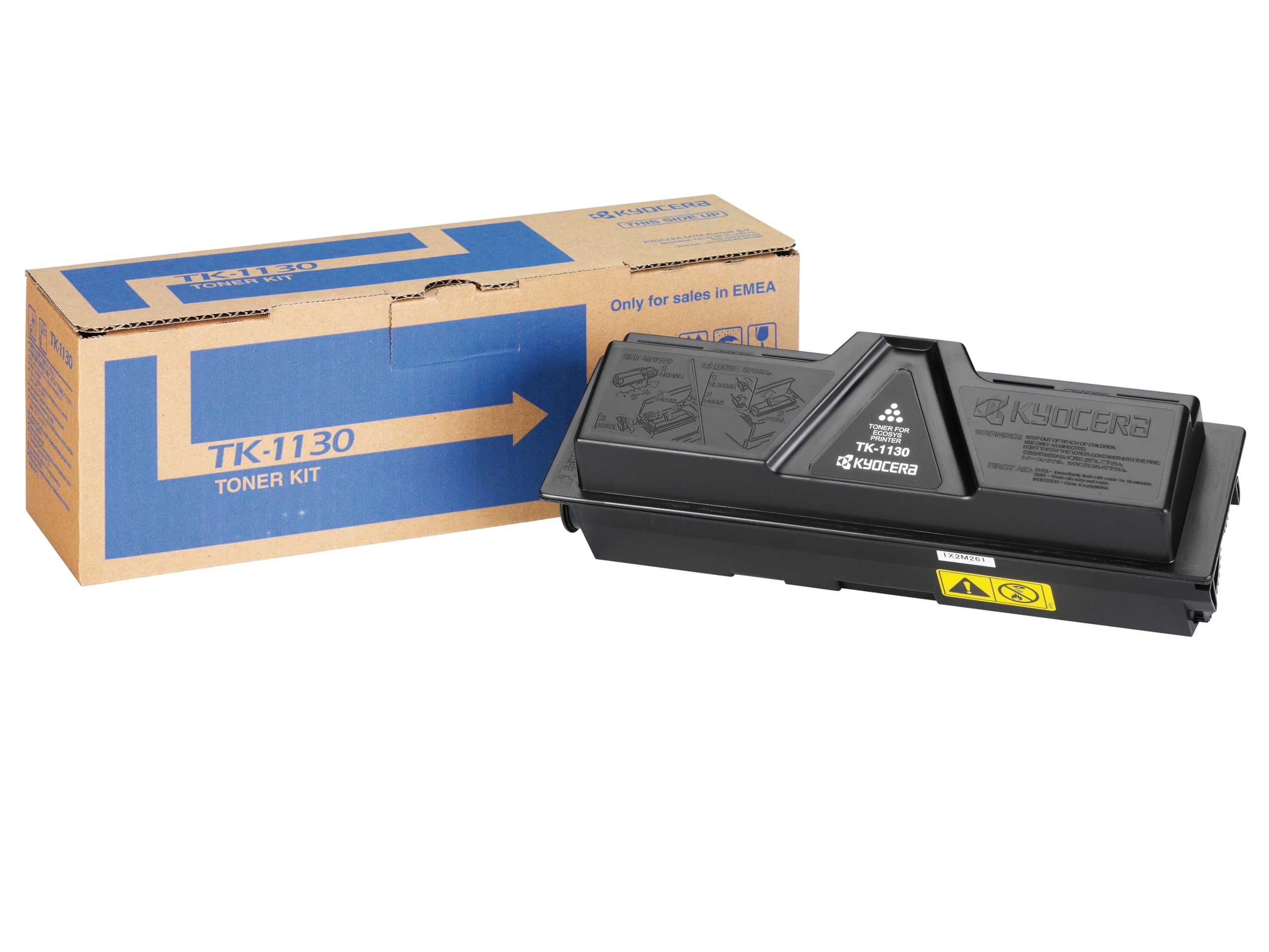 Kyocera TK-1130 Toner Schwarz 1T02MJ0NL0. Toner Drucker kompatibel für ECOSYS M2030dn, ECOSYS M2030dn PN, ECOSYS M2530dn, FS-1030MFP/DP, FS-1130MFP. Original Tonerkartusche für bis zu 3000 Seiten