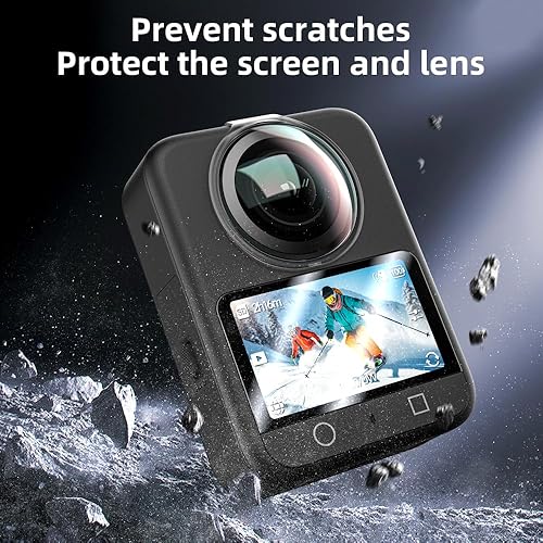 Miniatura 3 de 2 protectores de pantalla + protectores de lente para DJI OSMO 360, cubierta de pantalla de vidrio templado Ultra HD 9H película protectora