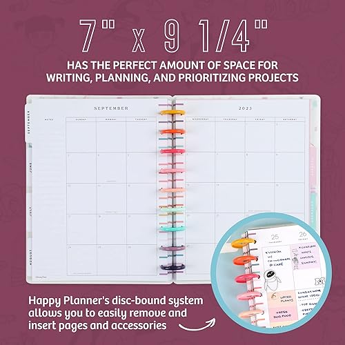 Miniatura 6 de Happy Planner - Agenda diaria de Disney Pixar 2023 para enero de 2023 a diciembre de 2023, agenda diaria, semanal y mensual de 12 meses, diseño