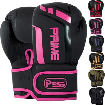PSS Kids Boxing Gloves, Junior Training & Sparring Gloves for Boys & Girls, Premium PU Leather, Muay Thai, MMA, Kickboxing, Punch Bag & Focus Pad Work